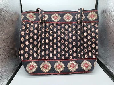 Vera Bradley  Classic Black  Retired Pattern Tote 2006 • $23.99