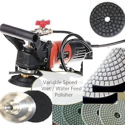 Concrete Stone Wet Polisher 20 Sanding Disc Buff Ceramic Porcelain Tile Cutter • $215.99