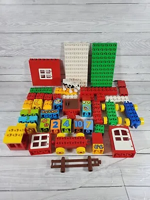 £11.99 • Buy Lego Duplo Bundle/Joblot, 50 Pieces, Assorted Colours, Bricks, Vehicle Bases  +