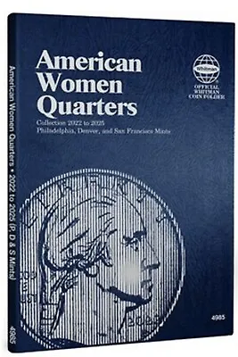 Whitman Folder 4985 American Women Quarter 2022-2025  PDS Folder / Album / Book • $9.08