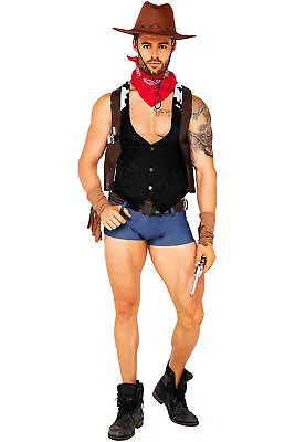 Roma Showdown Cowboy Adult Men Costume Western 5103 Sz Medium • $53.06