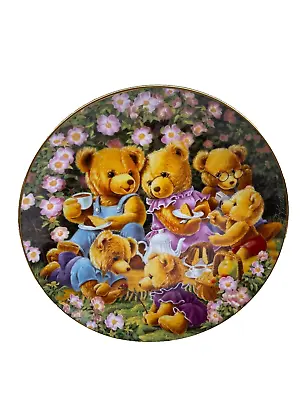 RARE 1993 Teddy Bears Family Plate Made In Bavaria Germany Bareuther Fine China • $35.99