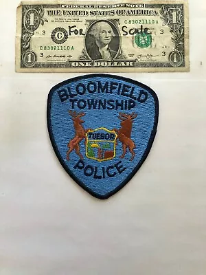 Bloomfield Michigan Police Patch Un-sewn Great Condition   • $10.75