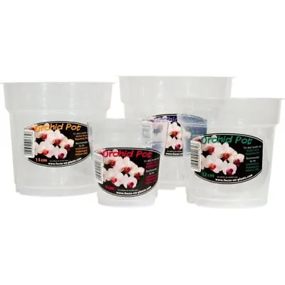 Growth Technology Clear Orchid Pots And Saucers All Sizes 9121315171921cm • £4.45