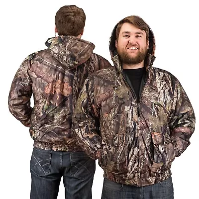 Mossy Oak Tactical Hoodi Jacket Insulated Waterproof Warm Camo Hunting Gear Coat • $89.90