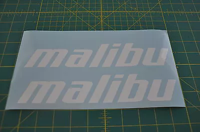 2 Malibu Boats Di-cut Stickers Decal White Wakeboard • $8.99