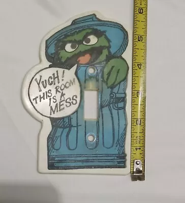 Vintage 1980 Muppets Oscar Light Switch Cover • $12.50