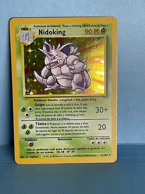 Vintage Nidoking WOTC Base Set 11/102 Great Condition Pokemon Holo Rare • $2.99