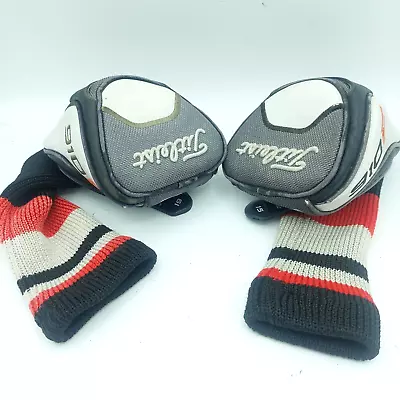 2x Titleist 910F Fairway Wood Headcovers OEM Replacements Adj. Tag 13.5 15 17 19 • $26.99