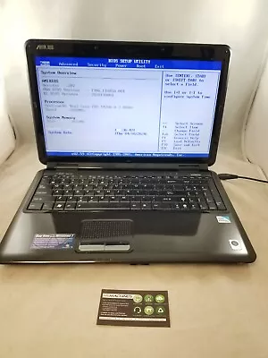 ASUS K50IJ 15.5  Laptop Intel Pentium Dual-Core T4200 2GHz 3GB No HDD No OS • $69.95