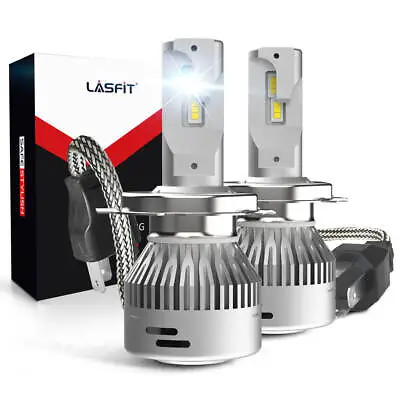 Lasfit H4 9003 LED Headlights High Low Beam Bulbs Conversion Kit 60W 6000K White • $53.99