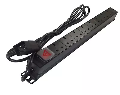 8 Way UK PDU To 16A IEC C20 VERTICAL MOUNT Power Distribution Unit 19  Rack • £30.20