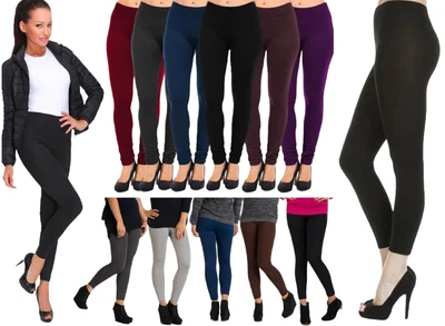 £2.49 • Buy Womens Thermal Leggings Thick Winter Fleece Lined Warm High Waist Tummy Control