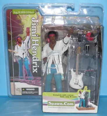 2003 McFarlane Toys Jimi Hendrix Woodstock Concert 1969 Action Figure • $82.46