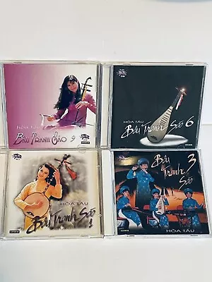 Bau Tranh Sao Vietnamese CD Nhac Hoa Tau I￼instrument￼ Lot Of 4 So 1  3 6 & 9 • $39.95