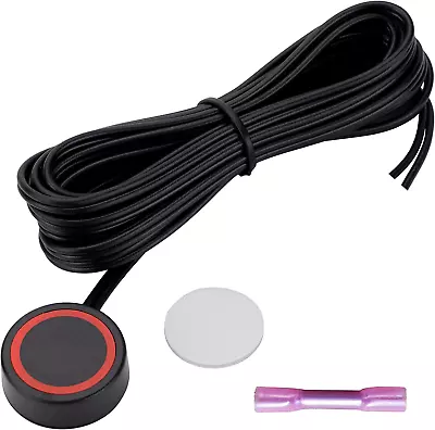 12V/24V Round Waterproof Momentary Car Horn Push Button Switch Black With Pre-So • $16.81