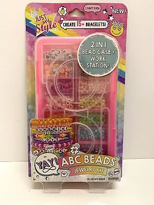 £7.99 • Buy JUST MY STYLE ABC BEADS JEWELLERY KIT  2in1 Bead Case Workstation Kids Fun GIFT