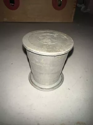 Vintage Collapsible Aluminum Cup Backpacking USA  • $7.90