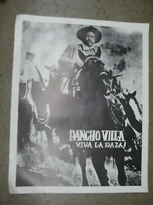 Pancho Villa  Mexican Revolution 1970's Poster Vintage Viva La Raza! C1413 • $40