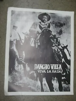 Pancho Villa  Mexican Revolution 1970's Poster Vintage Viva La Raza! C1414 • $40