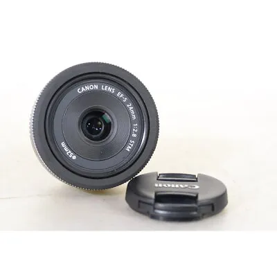 Canon EF-S 28/24 Stm Pancake-Objektiv - 24mm For / 2.8 Pan Cake Lens • $251.26