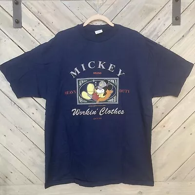 VTG Mickey Mouse Shirt Extra Large Workin' Clothes Single Stitch New Old Stock • $12