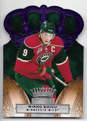 10/11 CROWN ROYALE PURPLE PARALLEL #48 Mikko Koivu #5/25 • $8.99