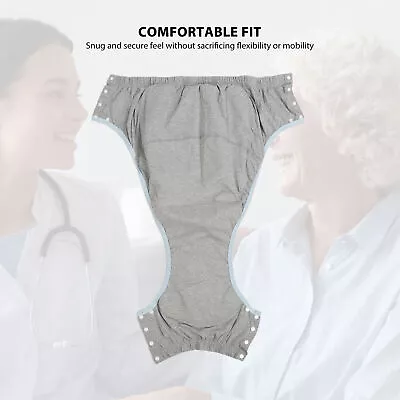 Adult Cloth Diaper XXL Light Gray High Absorption Leak Easy To Take Off SPG • $30.83