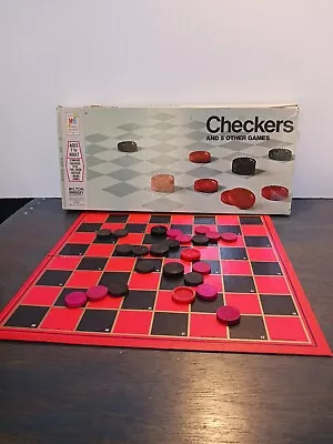 Vintage Milton Bradley 1970 Checkers And 5 Other Games - Some Condition Issues  • $3.74
