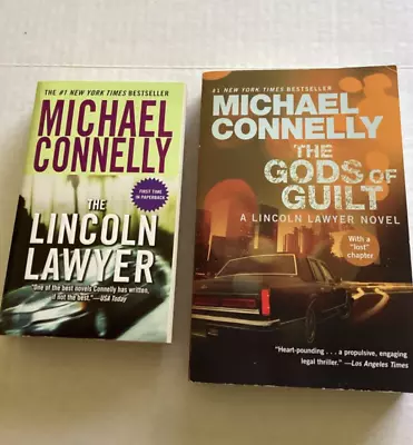 Lot Of 2 Michael Connelly Novels Lincoln Lawyer Gods Of Guilt Mickey Haller • $9.95