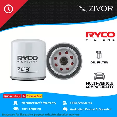 New RYCO Oil Filter Spin On For FORD MONDEO MD 2.0L Ecoboost R9C Z418 • $29.06
