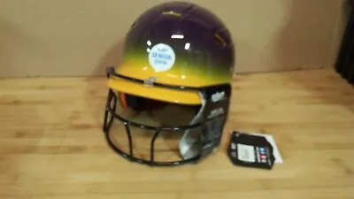 Schutt Senior Softball Gold Purple 4.2 W/air-lite Batters Guard Helmet • $30.09
