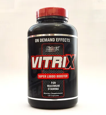 Nutrex Vitrix 120 Capsules Testosterone & Libido Booster • $29.57