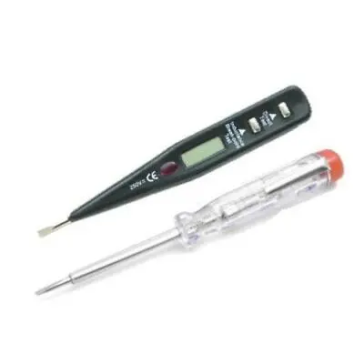 £3.99 • Buy 2pc Digital Mains Circuit Tester Screw Driver Voltage Pen Electrical Screwdriver
