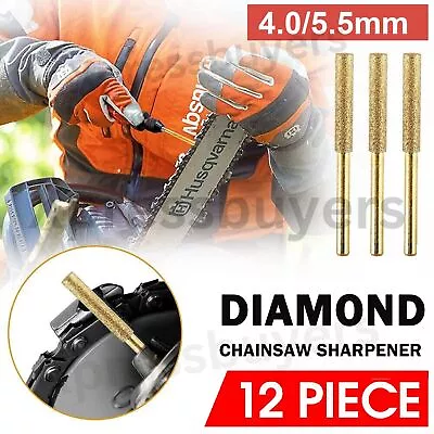 Diamond Chainsaw Sharpener Burr Sharp Grinder Chain Saw Drill Bits Grinding Tool • $10.99