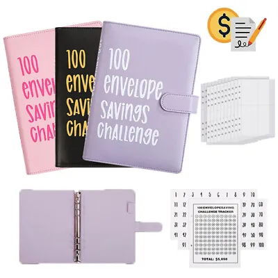 2023 New 100 Envelope Challenge Budget Planner $5050 Budget Binder Planner Book • $37.99