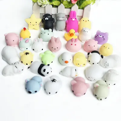 $6.45 • Buy 2PCS Cute Animal Squishies Kawaii Mochi Squeeze Stretch Stress Squishy Toy