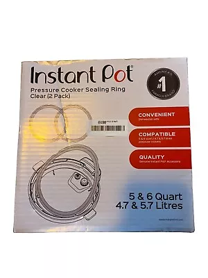 Instant Pot® 5 & 6-quart Clear Sealing Ring 2-pack New • $12.97