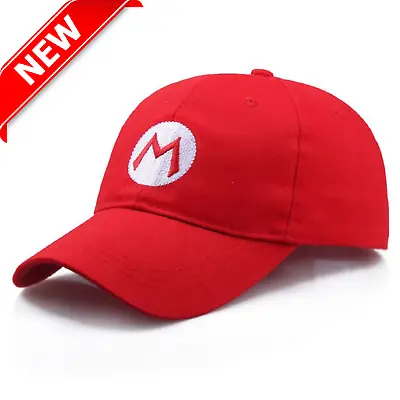 Mario Hat With Adjustable Strap / Super Mario Bros. Baseball Cap Snapback Cap • $9.99