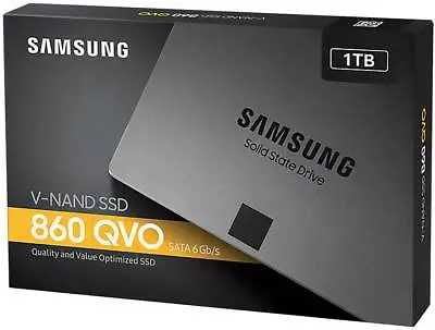 £49.99 • Buy Samsung MZ-76Q1T0BW 860 QVO 1 TB 2.5 In SATA III SSD