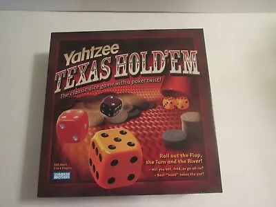 Yahtzee Texas Hold'em Poker Style Dice Game Hasbro 2004 Complete • $19.99