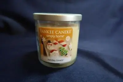 YANKEE CANDLE Jar Fragrance NOS 7 Oz HOLIDAY TREATS Simply Home Made In USA • £8.86