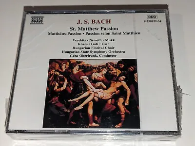 *NEW/SEALED* J. S. Bach St. Matthew Passion CD Geza Oberfrank 1993 3-Disc Set • $15.99