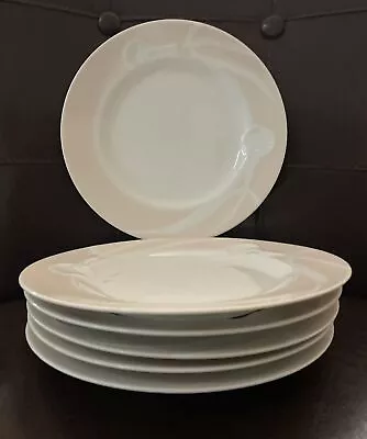 Set Of 6 Mikasa Classic Flair Peach 8” Dinner Plates Calla Lily LDB01 Japan • $49.99