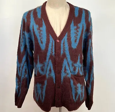 Obey Men's Cardigan Sweater Helix Brown/Blue Size S NWT Shepard Fairey • $43.99