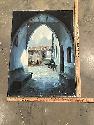 $200 • Buy Vintage 1960’s Mid Century Modern Painting Signed Canvas Board