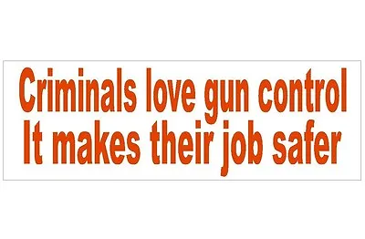 Anti Obama Criminal Gun Control Political Bumper Sticker Or Helmet Sticker D291 • $2.95