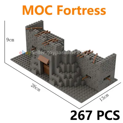 MOC Military Modern WWII Stronghold Fort Battle Scene Building Blocks Baseplate • $38.45