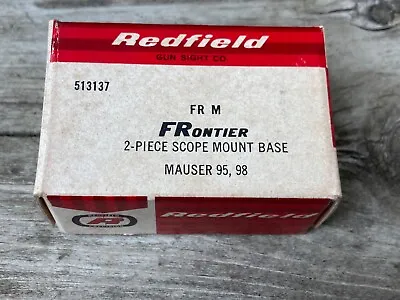 Redfield Frontier 2 Pc Scope Mount Base MAUSER 95 98 FR M 513137 • $19.95