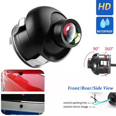 Rotating HD Car Rear View Camera Reversing Parking Cam Night Vision Waterproof • $19.99